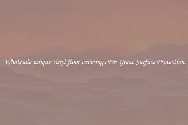 Wholesale unique vinyl floor coverings For Great Surface Protection