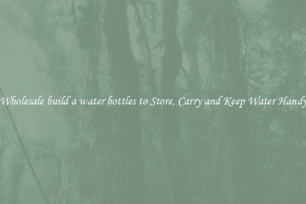 Wholesale build a water bottles to Store, Carry and Keep Water Handy