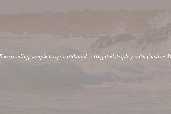 Buy Freestanding sample boxes cardboard corrugated display with Custom Designs
