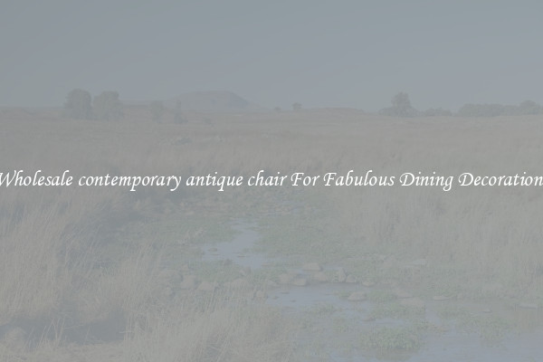 Wholesale contemporary antique chair For Fabulous Dining Decorations