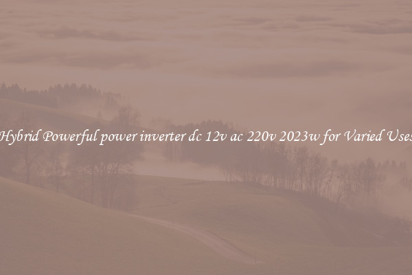 Hybrid Powerful power inverter dc 12v ac 220v 2023w for Varied Uses