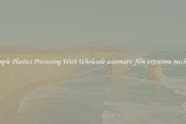 Simple Plastics Processing With Wholesale automatic film extrusion machine