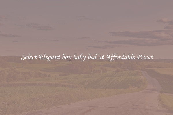Select Elegant boy baby bed at Affordable Prices
