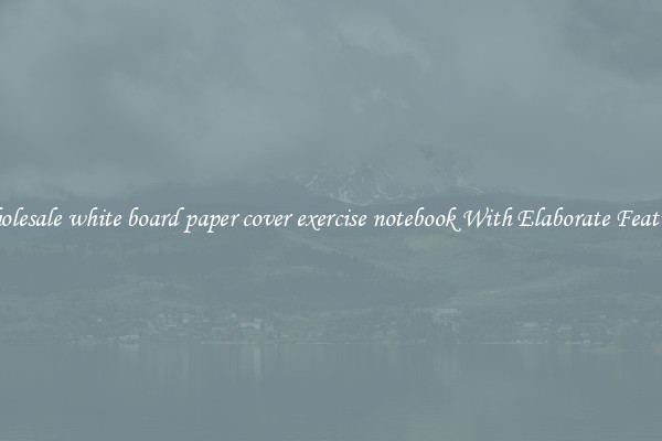 Wholesale white board paper cover exercise notebook With Elaborate Features