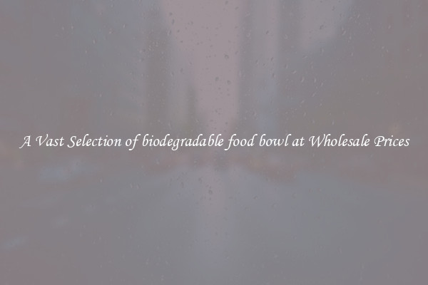 A Vast Selection of biodegradable food bowl at Wholesale Prices