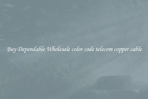 Buy Dependable Wholesale color code telecom copper cable