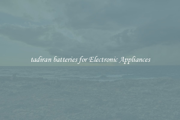 tadiran batteries for Electronic Appliances