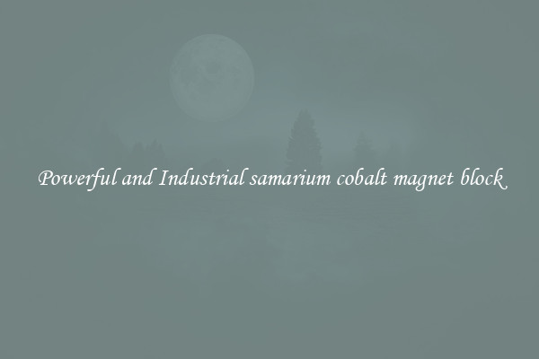 Powerful and Industrial samarium cobalt magnet block
