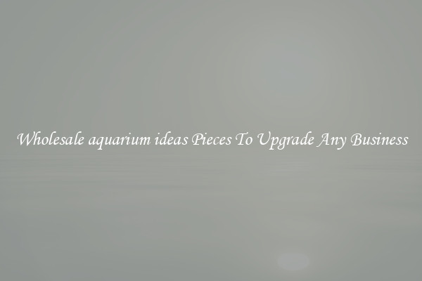 Wholesale aquarium ideas Pieces To Upgrade Any Business