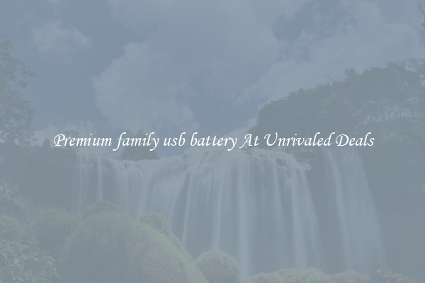Premium family usb battery At Unrivaled Deals