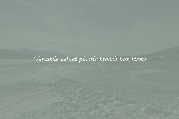 Versatile velvet plastic brooch box Items