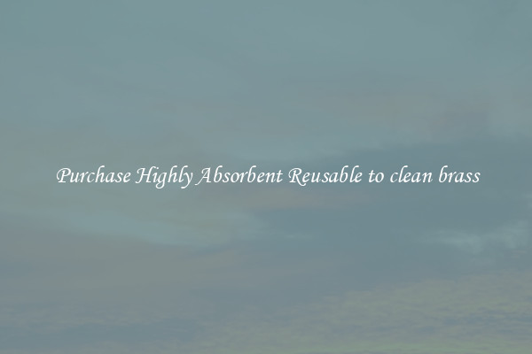 Purchase Highly Absorbent Reusable to clean brass