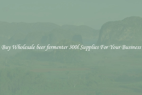 Buy Wholesale beer fermenter 300l Supplies For Your Business