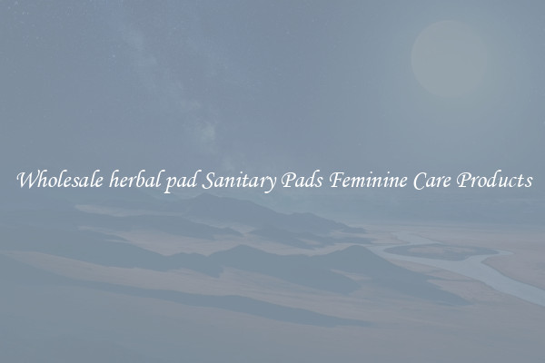 Wholesale herbal pad Sanitary Pads Feminine Care Products