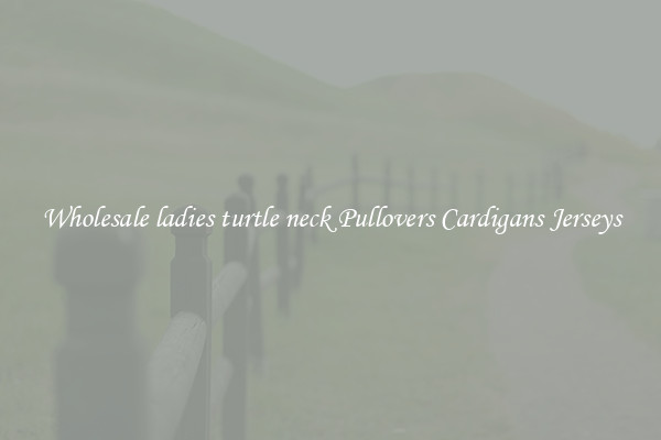Wholesale ladies turtle neck Pullovers Cardigans Jerseys